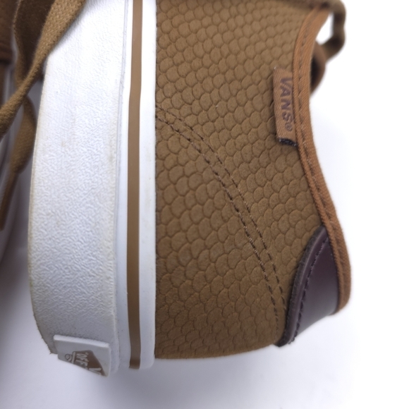 Like New Vans Womens Brown Casual Sneakers Sz 10 - Picture 3 of 6